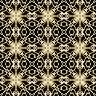 Pırıl pırıl altın renginde kusursuz bir yüzey deseni. Moda tasarımı, giysi, kumaş, ev dekorasyonu, yatak, duvar kağıtları, davetiyeler, tebrik kartları ve hediye paketleri için kullan.