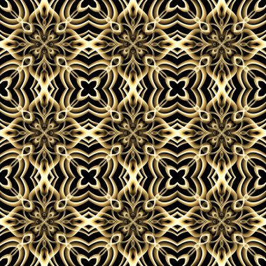 Pırıl pırıl altın renginde kusursuz bir yüzey deseni. Moda tasarımı, giysi, kumaş, ev dekorasyonu, yatak, duvar kağıtları, davetiyeler, tebrik kartları ve hediye paketleri için kullan.