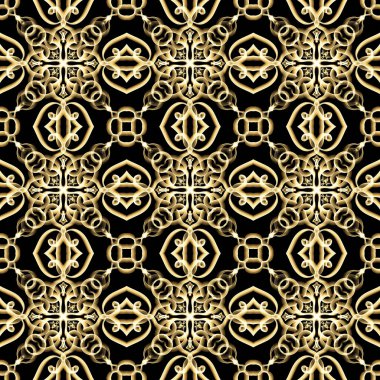 Pırıl pırıl altın renginde kusursuz bir yüzey deseni. Moda tasarımı, giysi, kumaş, ev dekorasyonu, yatak, duvar kağıtları, davetiyeler, tebrik kartları ve hediye paketleri için kullan.