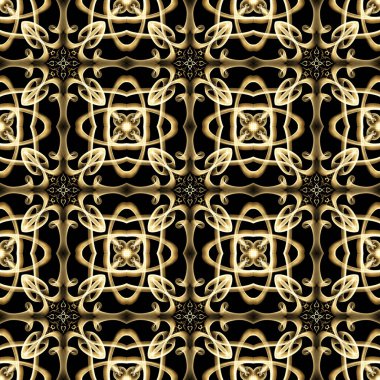 Pırıl pırıl altın renginde kusursuz bir yüzey deseni. Moda tasarımı, giysi, kumaş, ev dekorasyonu, yatak, duvar kağıtları, davetiyeler, tebrik kartları ve hediye paketleri için kullan.