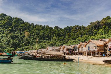 Phang-nga, THAILAND -April 25 2022, MU KO SURIN national, village of Moken.
