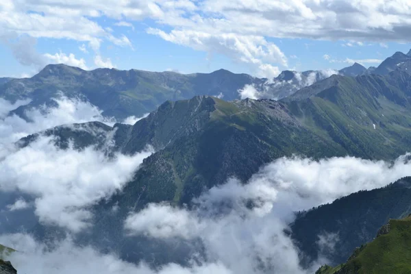 Vista Desde Bric Bouchet Región Francesa Queyras Frontera Franco Italiana —  Fotos de Stock