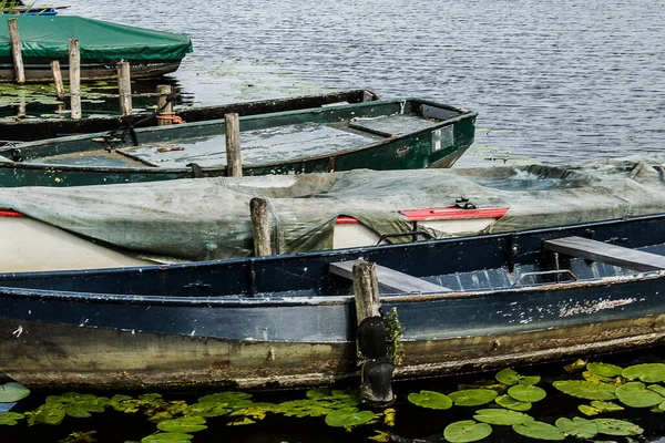 Old Rowing Boats Quai River Oude Ijssel Little Village Hoog — Stockfoto