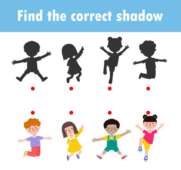 Encontre a sombra correta do espaço Clipes para imprimir jogos de cartas  para crianças 2385761 Vetor no Vecteezy
