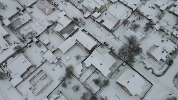 Vista Calle Desde Arriba Día Sobre Ciudad — Vídeo de stock