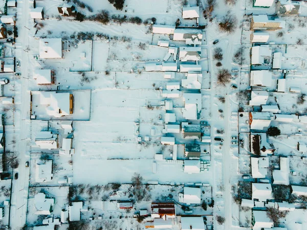 Morning City Snowfall — Stock Photo, Image