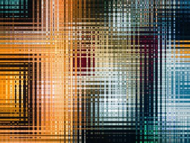 Koyu bir arkaplanda renk deseni