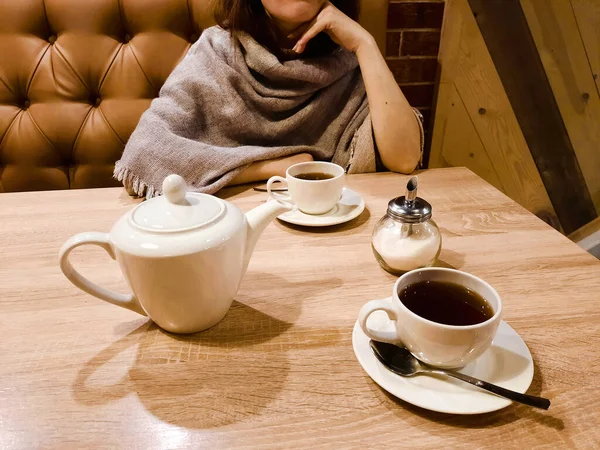 Person Drinking Tea — Stock Photo, Image