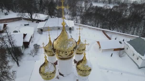 Solotchinskynarodzenia Najświętszej Marii Panny Klasztor Diecezji Ryazańskiej Rosyjskiego Kościoła Prawosławnego — Wideo stockowe