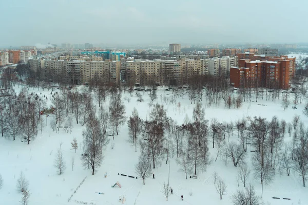 Вид Воздуха Город — стоковое фото