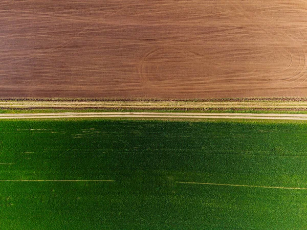 Vista Aérea Del Sector Agrícola — Foto de Stock