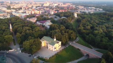 Varsayım Katedrali 'nin hava görüntüsü Ryazan Kremlin