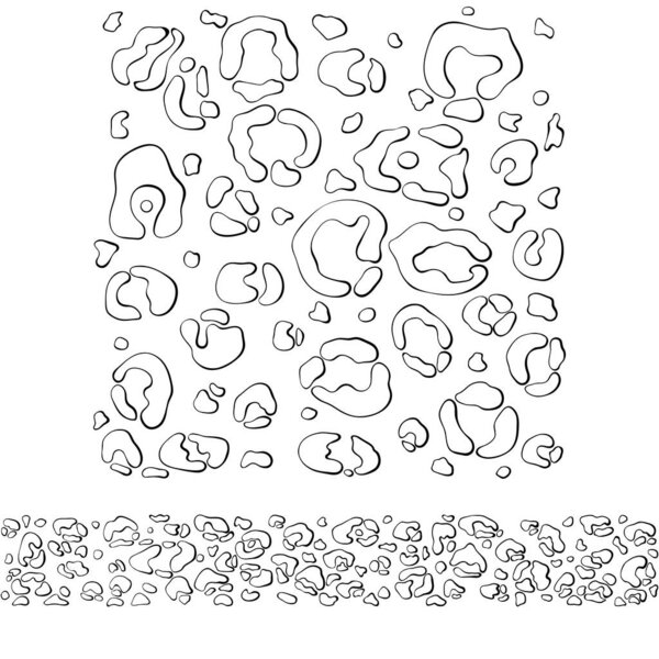 Abstract geometric pattern on the skin of a jaguar