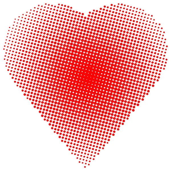 Форма серця напівтоновий фон — стоковий вектор