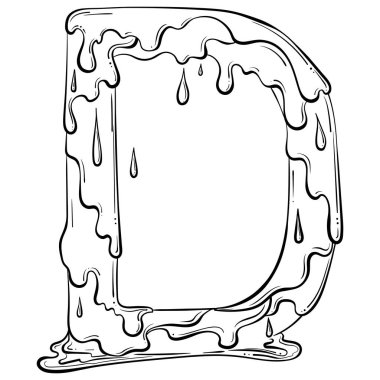 Akış damlalı D harfi