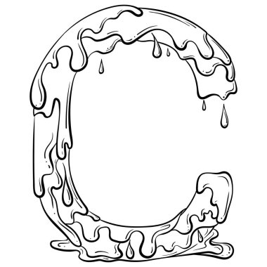 Akış damlalı C harfi