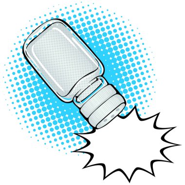 Tuzluk Tuzluk Pop Sanat stili çıkartması