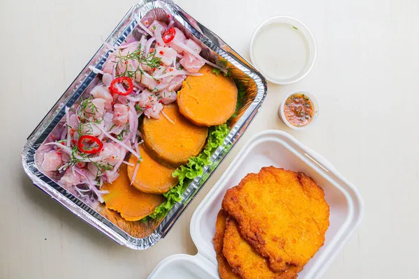 Geleneksel ceviche, enfes Peru lezzeti