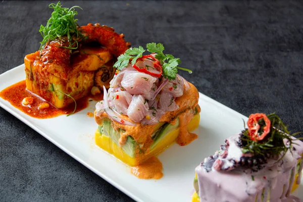 Limeas Nedenler Üçlüsü, Zeytin Ahtapotunun Sebebi, Ahtapotla Tatlı Patates Sebebi Ceviche ile Baharatlı Patates Sebebi