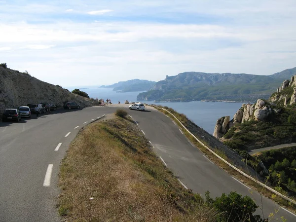 Route Des Crtes Entre Ciotat Cassis — стоковое фото