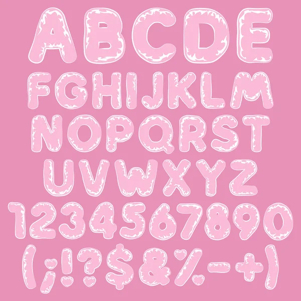 Alfabeto Letras Números Signos Plástico Polietileno Celofán Conjunto Objetos Vectoriales — Archivo Imágenes Vectoriales