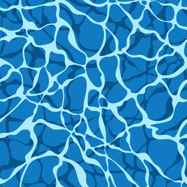 Bezešvé Vzor Texturou Vody Dně Moře Bazén Barvené Vektorové Pozadí Royalty Free Stock Ilustrace