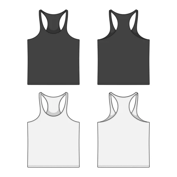 Set Color Illustrations Sports Jersey Shirt Fitness Isolated Vector Objects — Vetor de Stock