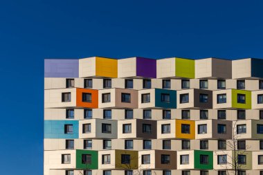 Moskova, Rusya - 08 Aralık 2020: Konut kompleksi 