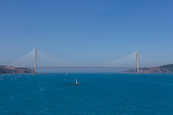 Harmadik Híd Isztambul Yavuz Sultan Szelim Híd — Stock Fotó