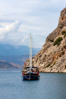 Mavi gezi yelkenlisi, antalya, hindi