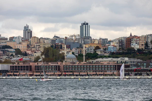 Стамбул Турция Октября 2021 Года Галатапорт Является Регионом Туристические Круизные — стоковое фото