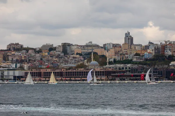 Estambul Turquía Octubre 2021 Galataport Una Región Donde Los Cruceros — Foto de Stock