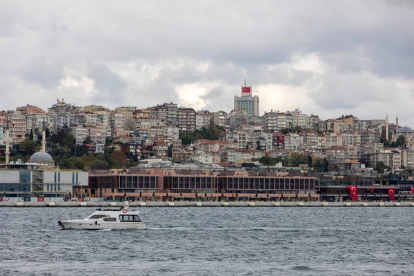 Istanbul Turecko Říjen 2021 Galataport Region Kde Turistické Výletní Lodě — Stock fotografie