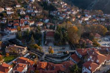 Bolu 'nun güzel bölgesi Goynuk ve tarihi Osmanlı evlerinin manzarasıdır..