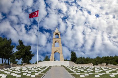 Canakkale, Turkey, September 26, 2021: This martyrdom was built in the memory of 57th Regiment giving thousands of martyrs and injured in the Canakkale Wars. clipart