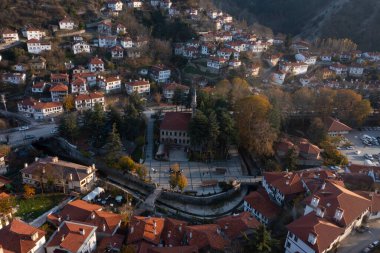 Bolu 'nun güzel bölgesi Goynuk ve tarihi Osmanlı evlerinin manzarasıdır..