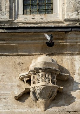 İstanbul, Türkiye 'deki Buyuk Selimiye Camii' ndeki kuş evi