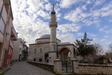 Edirne, Turkey, December 22, 2021: Sahabettin pasha Mosque (kirazli mosque). 15th century Ottoman architecture.