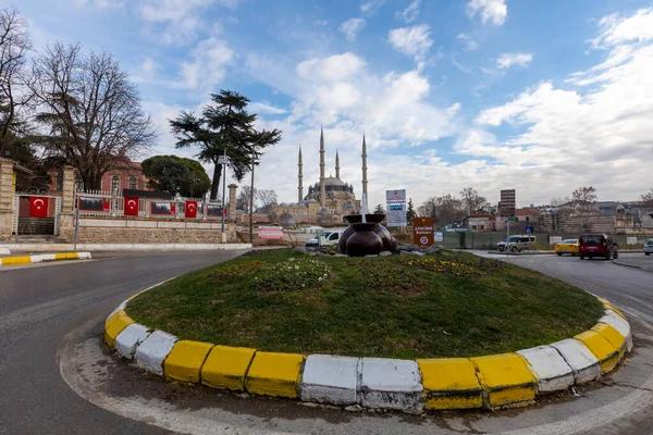 Вид Мечеть Селимие Турецком Городе Эдирне Эдирне Столицей Османской Империи — стоковое фото