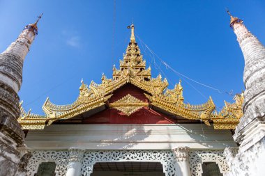 Bagan, Myanmar, November 13, 2016: pagoda places of worship of myanmar people