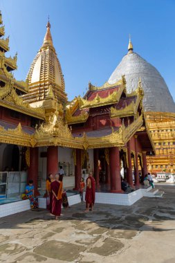 Bagan, Myanmar, November 13, 2016: pagoda places of worship of myanmar people