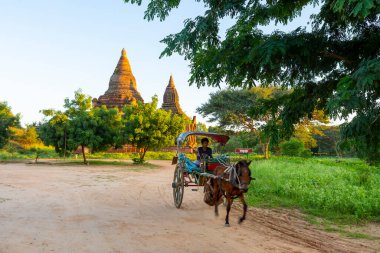 Bagan, Myanmar, November 13, 2016: pagoda places of worship of myanmar people