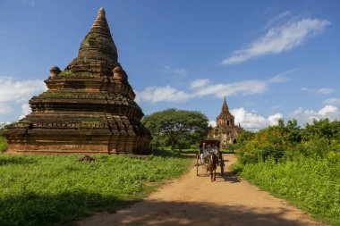 Bagan, Myanmar, November 13, 2016: pagoda places of worship of myanmar people
