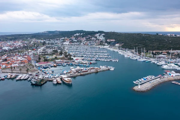 Vista Puerto Castillo Sigacik Sigacik Una Atracción Turística Popular Turquía — Foto de Stock