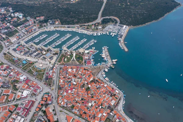 Vista Puerto Castillo Sigacik Sigacik Una Atracción Turística Popular Turquía —  Fotos de Stock
