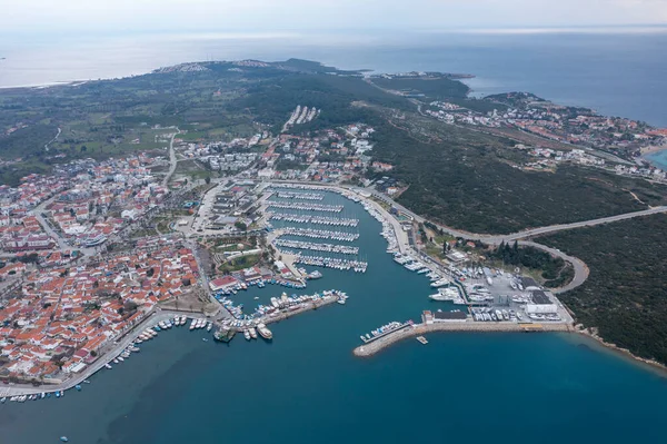 Vista Puerto Castillo Sigacik Sigacik Una Atracción Turística Popular Turquía —  Fotos de Stock