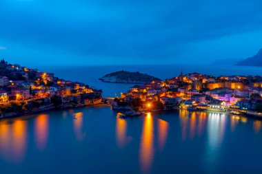 Bartin Türkiye 'de Amasra' nın güzel hava manzarası