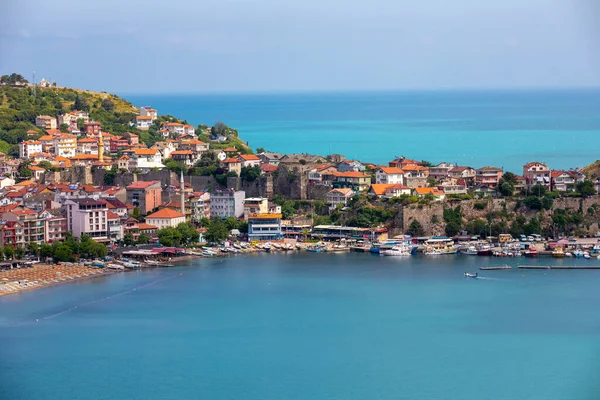 Vacker Stadsbild Bergen Över Svarta Havet Amasra Amasra Traditionell Turkisk — Stockfoto
