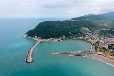 Kastamonu Province, Cide District offers a unique view with its large beach and greenery