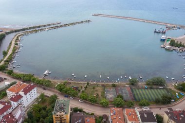 Kastamonu Province, Cide District offers a unique view with its large beach and greenery